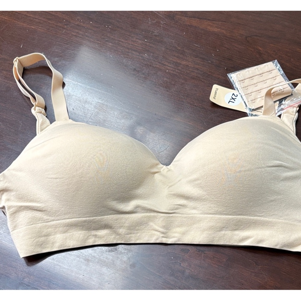 Elegant Cream Wireless Bra